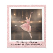 Bloc-notes d'autographe de danse de ballet Paillet (Devant)