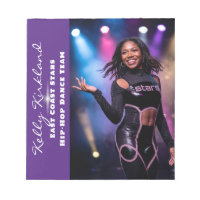 Bloc-notes d'autographe de danse moderne gras pour
