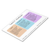 Bloc-notes de 11 po x 8,5 po (Incliné)