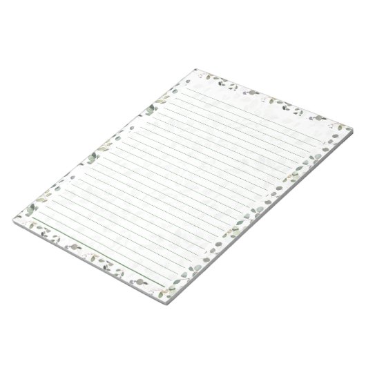 Bloc-Notes De 40 Pages Avec Aquarelle Eucalyptus (Incliné)