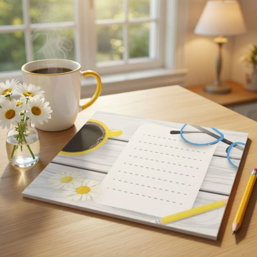 Bloc-notes de 40 pages Charmant Bureau avec Café e