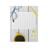 Bloc-notes de 40 pages Charmant Bureau avec Café e (Tourné)