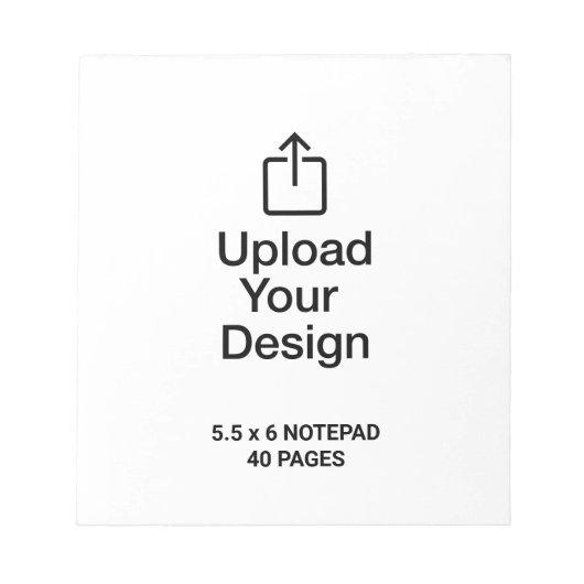 Bloc-notes de 40 pages imprimé 5,5 x 6 (Devant)