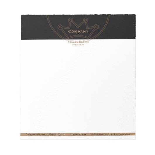 Bloc-notes de 5,5 po x 6 po (Devant)