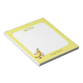 Bloc-notes de banane jaune mignon (Incliné)
