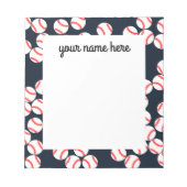 Bloc-notes de baseball personnalisé (Devant)