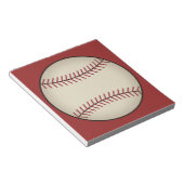 Bloc-notes de baseball rouge (Incliné)