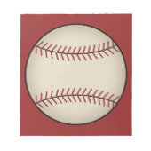 Bloc-notes de baseball rouge (Devant)