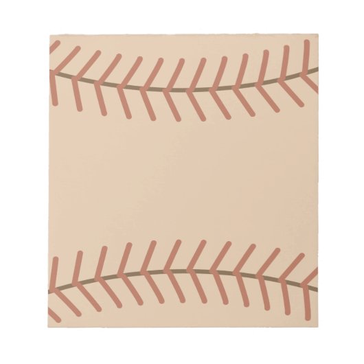 Bloc-notes de baseball vintage relié (Devant)