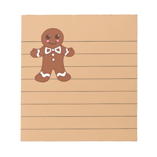 Bloc-notes de biscuits au gingembre  (Devant)