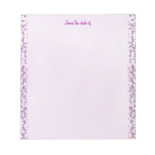 Bloc-notes de bordure pointillé Lavender (Devant)
