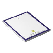 Bloc-notes de branding de bureau avec logo bleu ma (Incliné)
