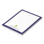 Bloc-notes de branding de bureau avec logo bleu ma (Tourné)