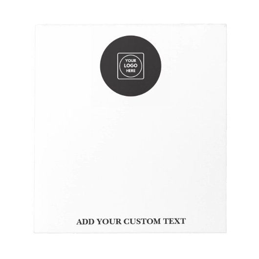 Bloc-notes de branding d'entreprise avec texte de (Devant)