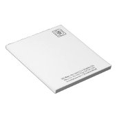 Bloc-notes de branding promotionnel avec logo d'hô (Incliné)