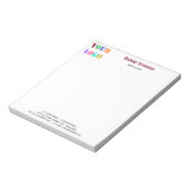 Bloc-notes de bureau avec texte de logo d'entrepri (Tourné)