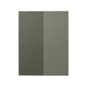Bloc-notes de bureau personnalisable Vert mousse v (Tourné)