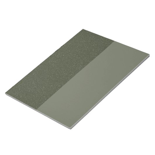 Bloc-notes de bureau personnalisable Vert mousse v (Incliné)