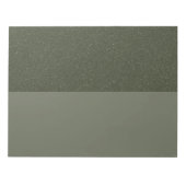 Bloc-notes de bureau personnalisable Vert mousse v (Devant)