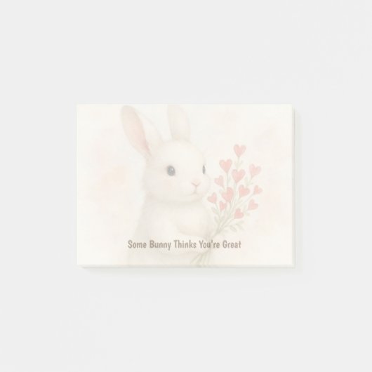 Bloc-notes de bureau Post-it® Notes encourageantes (Devant)