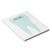 Bloc-notes de bureau pour dentistes avec logo gros (Incliné)