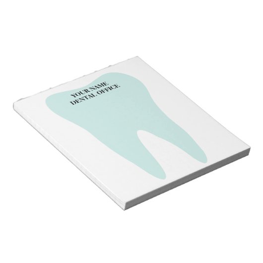 Bloc-notes de bureau pour dentistes avec logo gros (Incliné)