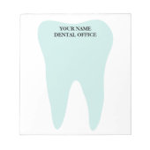 Bloc-notes de bureau pour dentistes avec logo gros (Devant)