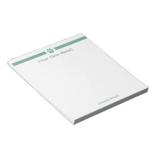 Bloc-notes de cabinet vétérinaire Logo personnal