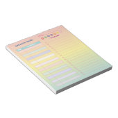 Bloc-notes de calendrier quotidien Pastel Cute Gra (Incliné)