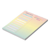 Bloc-notes de calendrier quotidien Pastel Cute Gra (Tourné)