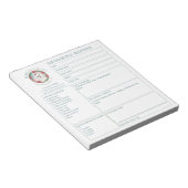 Bloc-notes de carte de rapport de salon de toilett (Incliné)