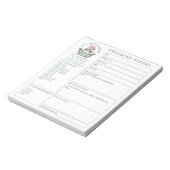 Bloc-notes de carte de rapport de salon de toilett (Tourné)