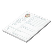 Bloc-notes de carte de rapport de salon de toilett (Tourné)