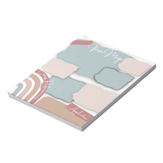 Bloc-notes de carte de verso (Tourné)