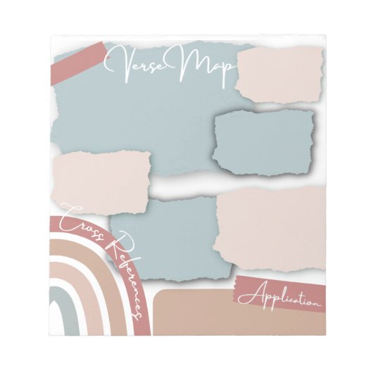 Bloc-notes de carte de verso (Devant)