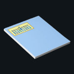 Bloc-notes de Chanukkah<br><div class="desc">Donnez ce tampon comme cadeau Chanukkah ou utilisez-le pour écrire des notes spéciales tout au long de la saison.</div>