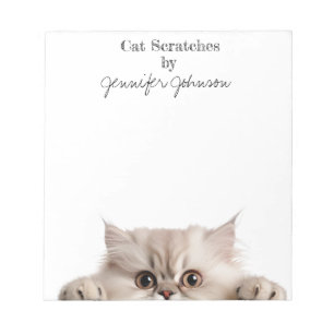 Bloc-notes de chat drôle adorable