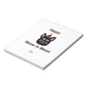 Bloc-notes de chat noir Meow-A-Ween (14 cm x 15,2  (Tourné)
