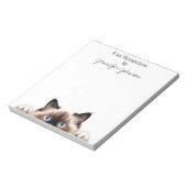 Bloc-notes de chat rigolo Ragdoll (Tourné)