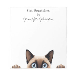 Bloc-notes de chat siamois drôle