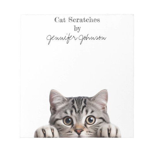 Bloc-notes de chat tabby drôle (Devant)