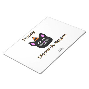 Bloc-notes de chats noir Meow-A-Ween (27,9 cm x 21