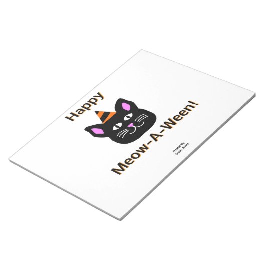 Bloc-notes de chats noir Meow-A-Ween (27,9 cm x 21 (Incliné)