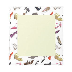 Bloc-notes de chaussures de mode tendance