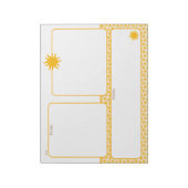 Bloc-notes de choses à faire Gold Sunburst (Tourné)