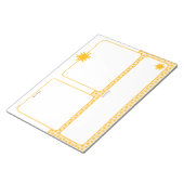 Bloc-notes de choses à faire Gold Sunburst (Incliné)