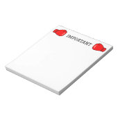 Bloc-notes de choses importantes avec gants de box (Tourné)