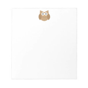 Bloc-notes de chouette Brown