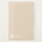 Bloc-notes de citation en kaki/beige doux | Entièr (Dos)