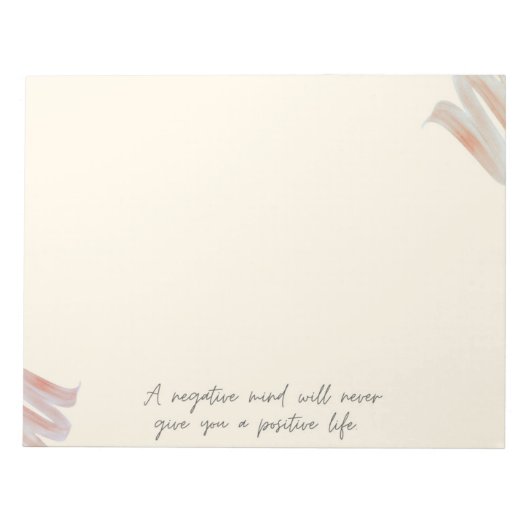 Bloc-notes de citation inspirante (Devant)